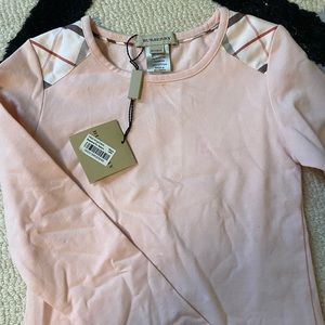 Burberry girls long sleeve top